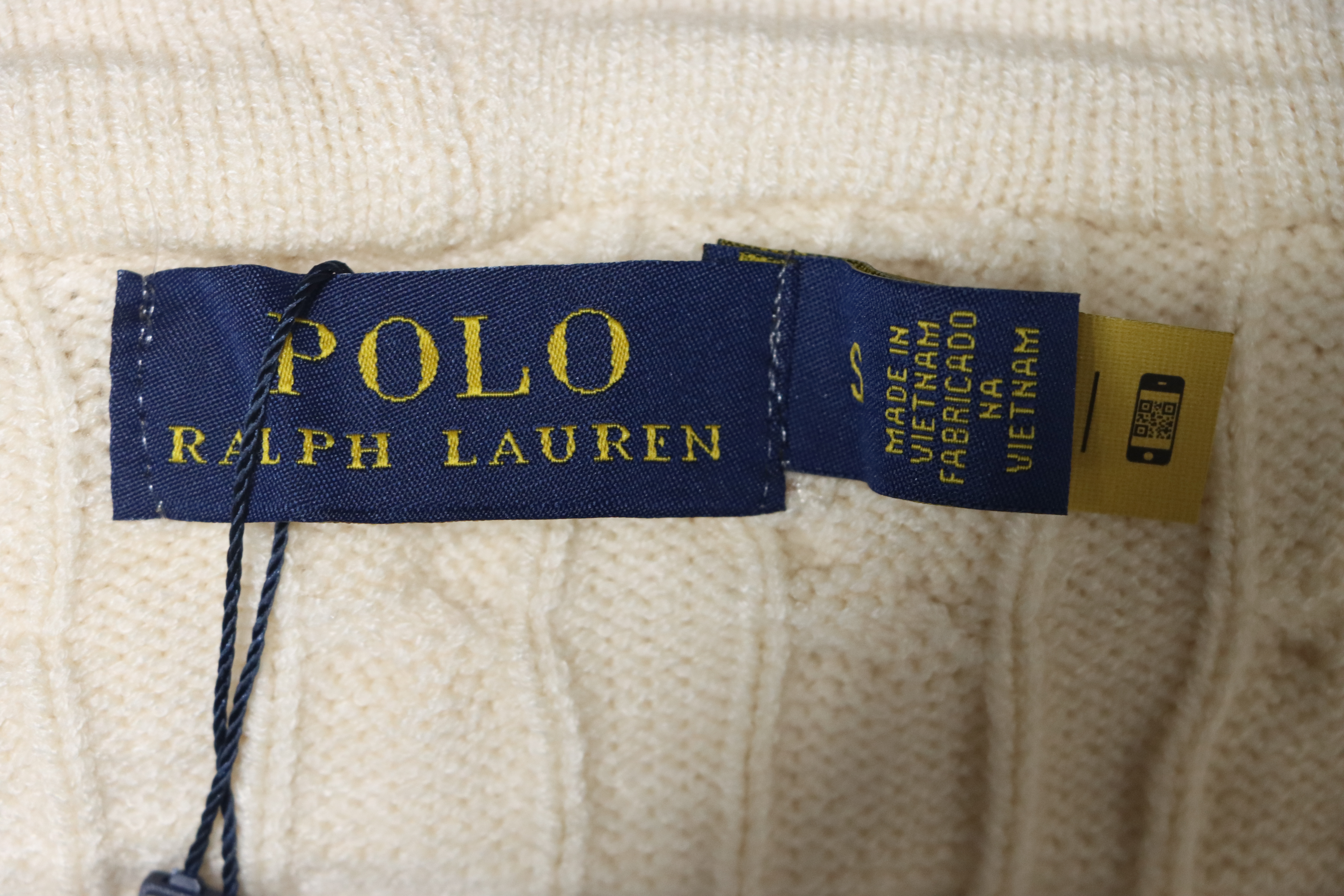 Ralph Lauren 25FW Small Label Knit Zipper Jacket Apricot