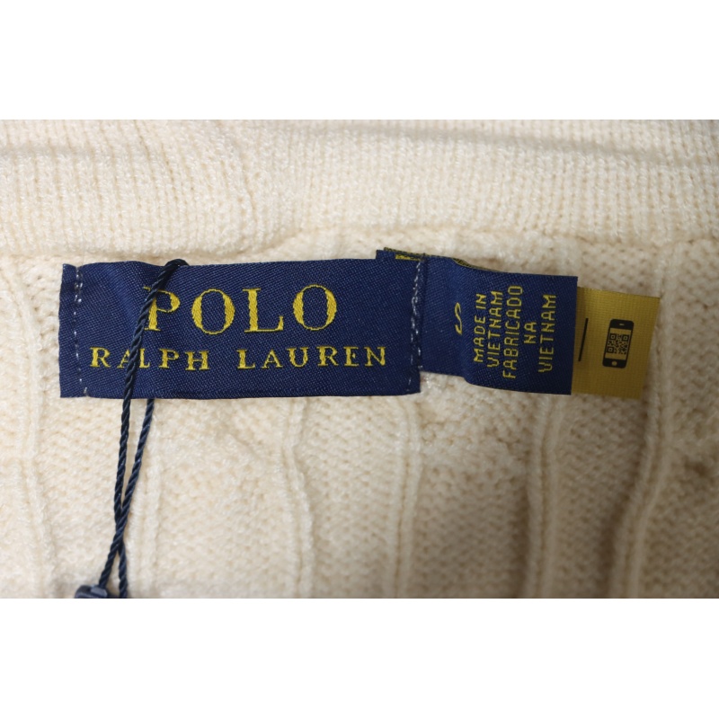 Ralph Lauren 25FW Small Label Knit Zipper Jacket Apricot