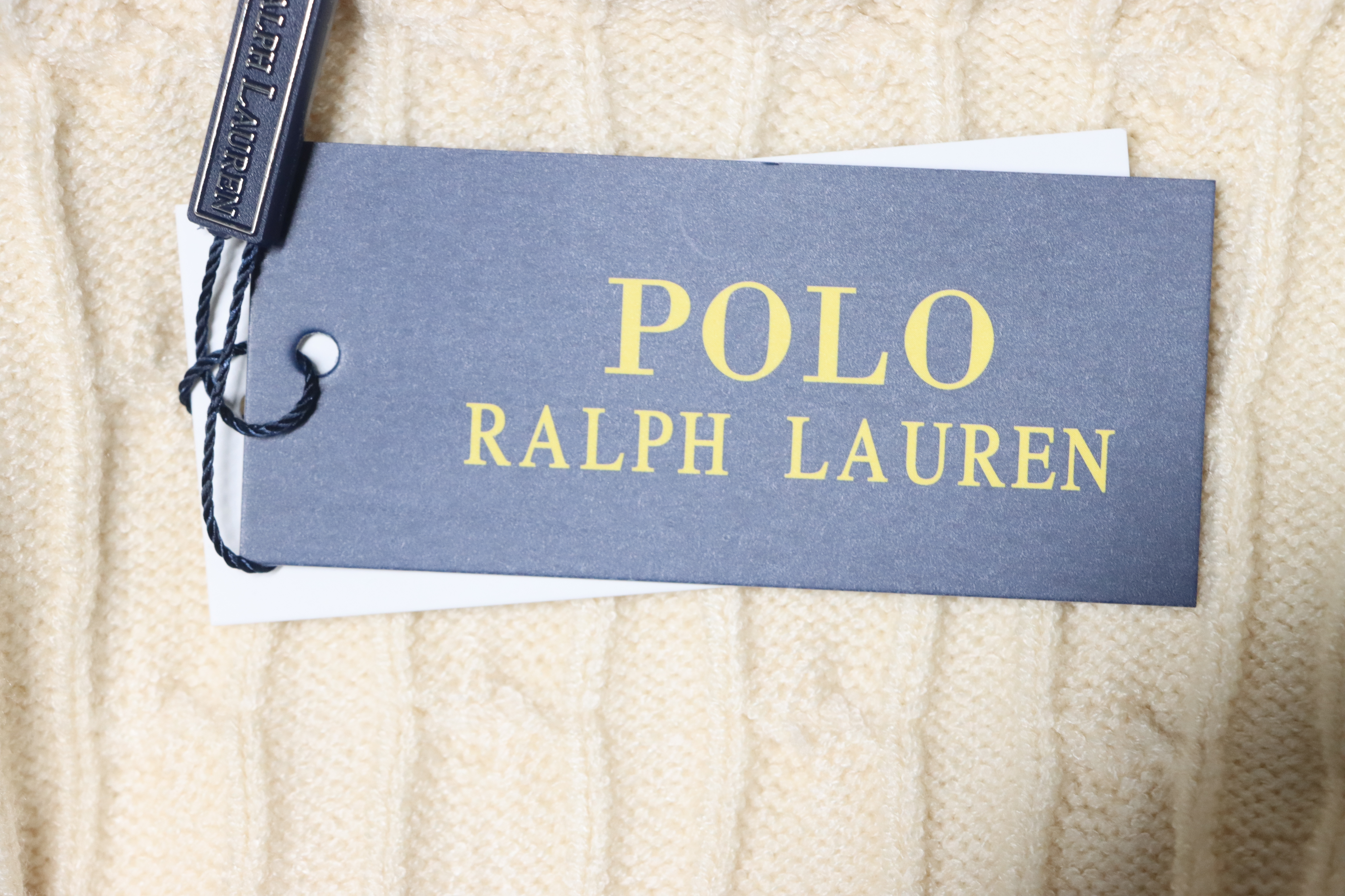 Ralph Lauren 25FW Small Label Knit Zipper Jacket Apricot