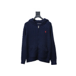 Ralph Lauren 25FW Small Label Knit Zipper Jacket Blue