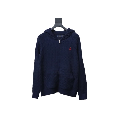 Ralph Lauren 25FW Small Label Knit Zipper Jacket Blue 01