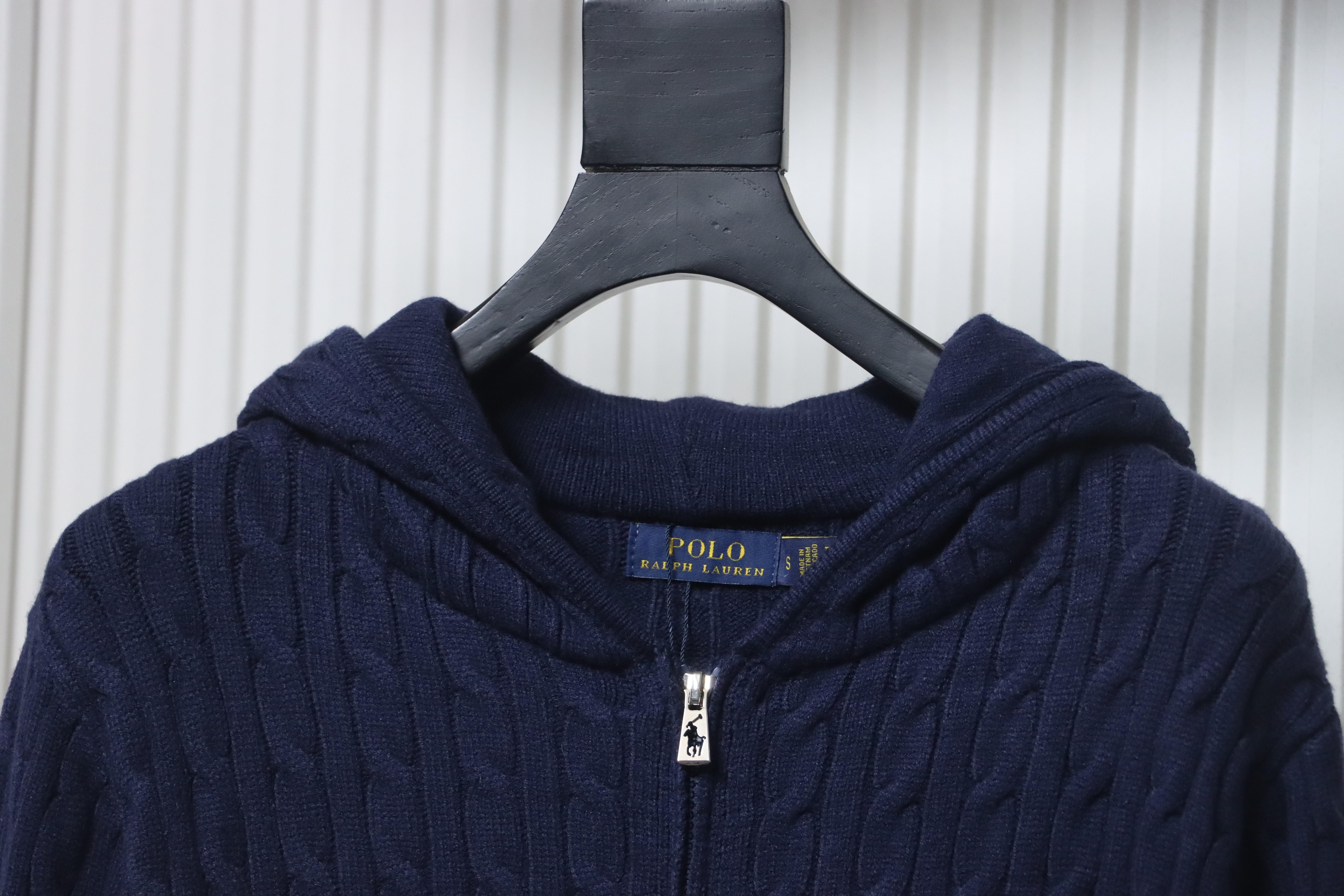 Ralph Lauren 25FW Small Label Knit Zipper Jacket Blue