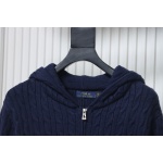 Ralph Lauren 25FW Small Label Knit Zipper Jacket Blue