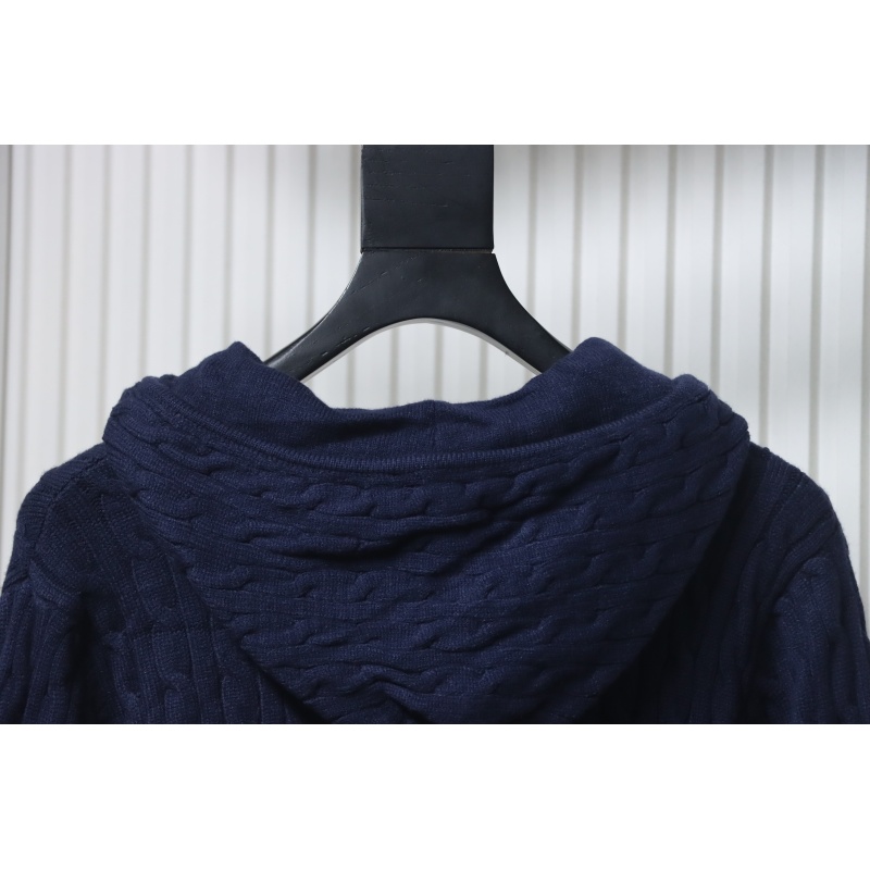 Ralph Lauren 25FW Small Label Knit Zipper Jacket Blue