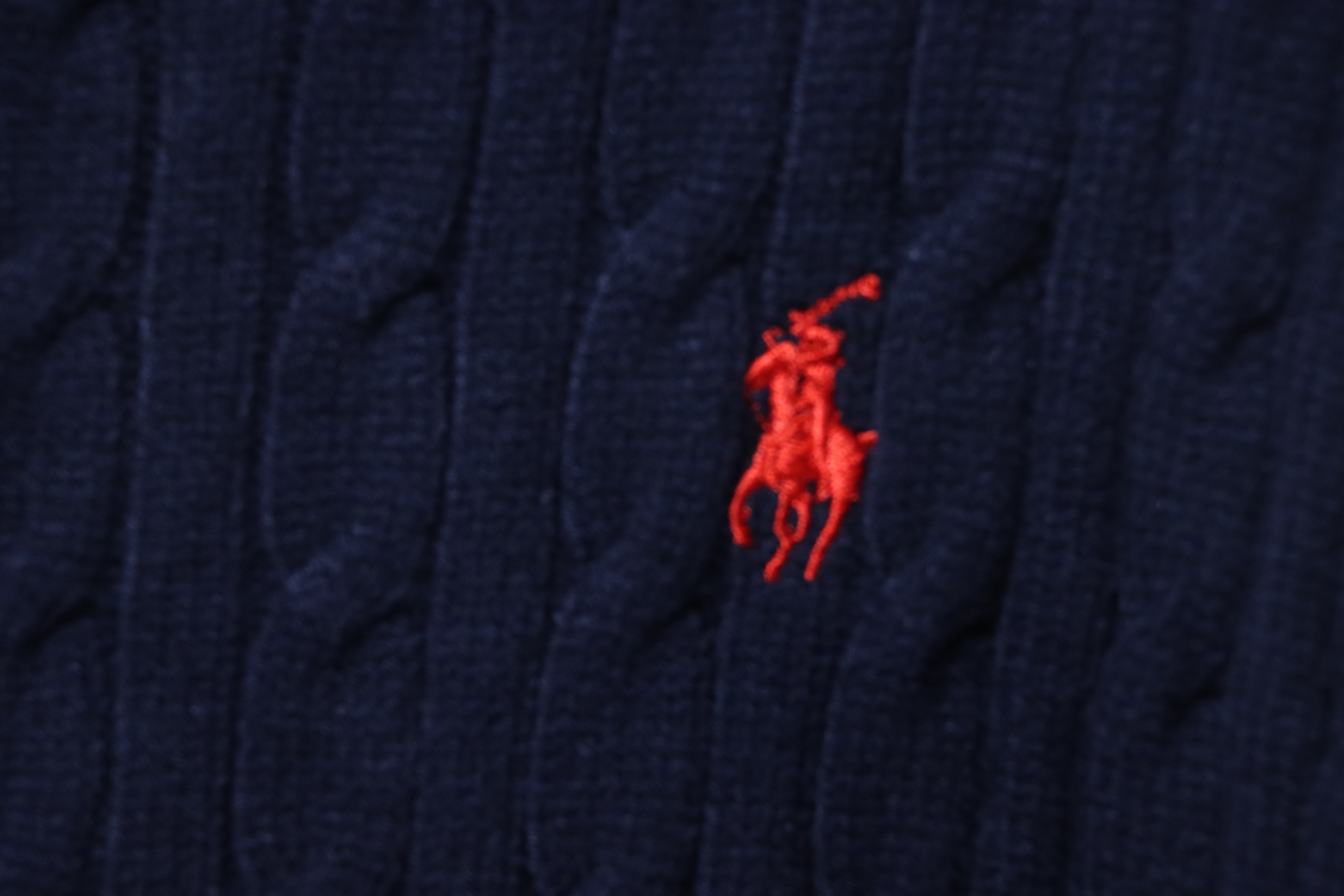 Ralph Lauren 25FW Small Label Knit Zipper Jacket Blue