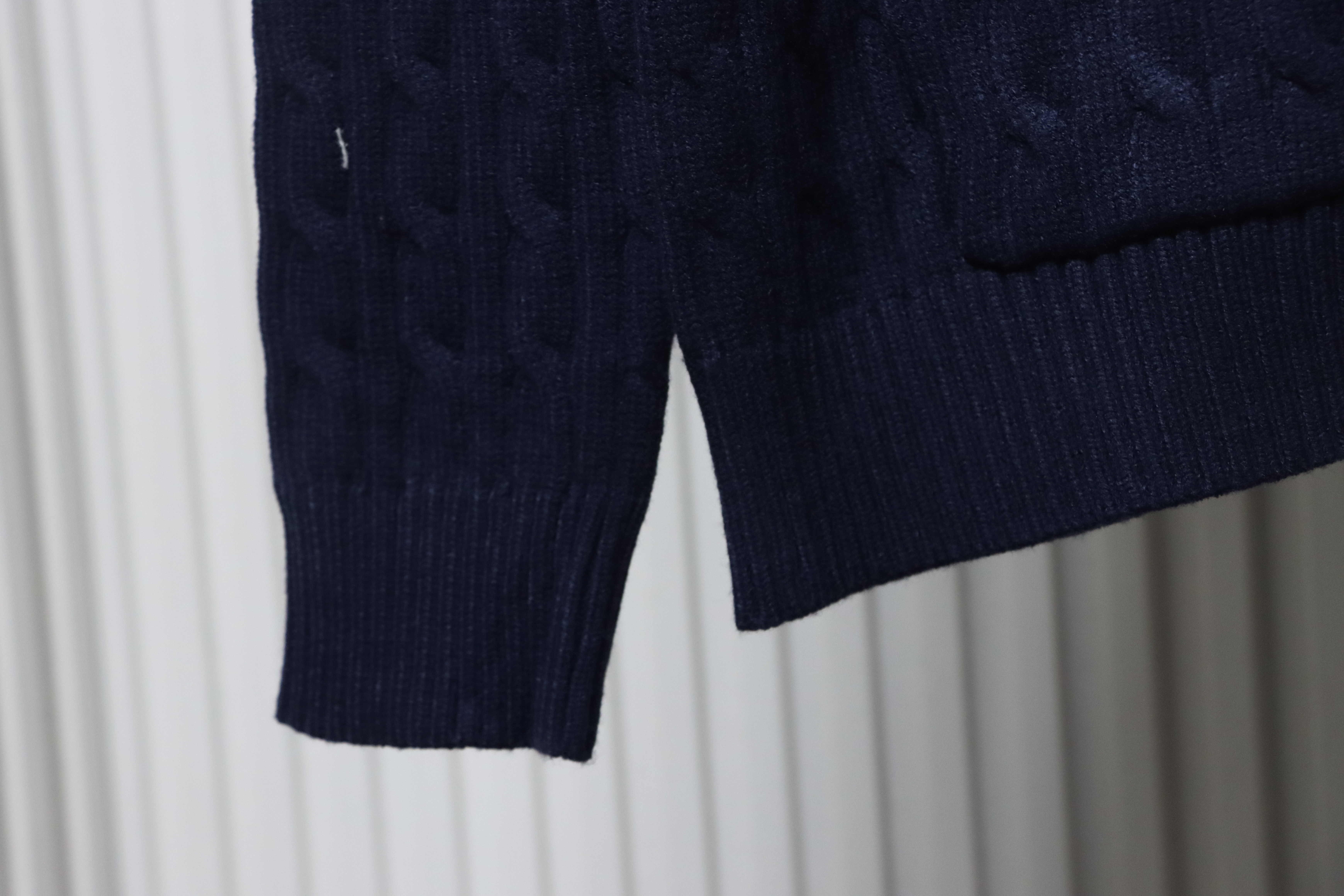 Ralph Lauren 25FW Small Label Knit Zipper Jacket Blue
