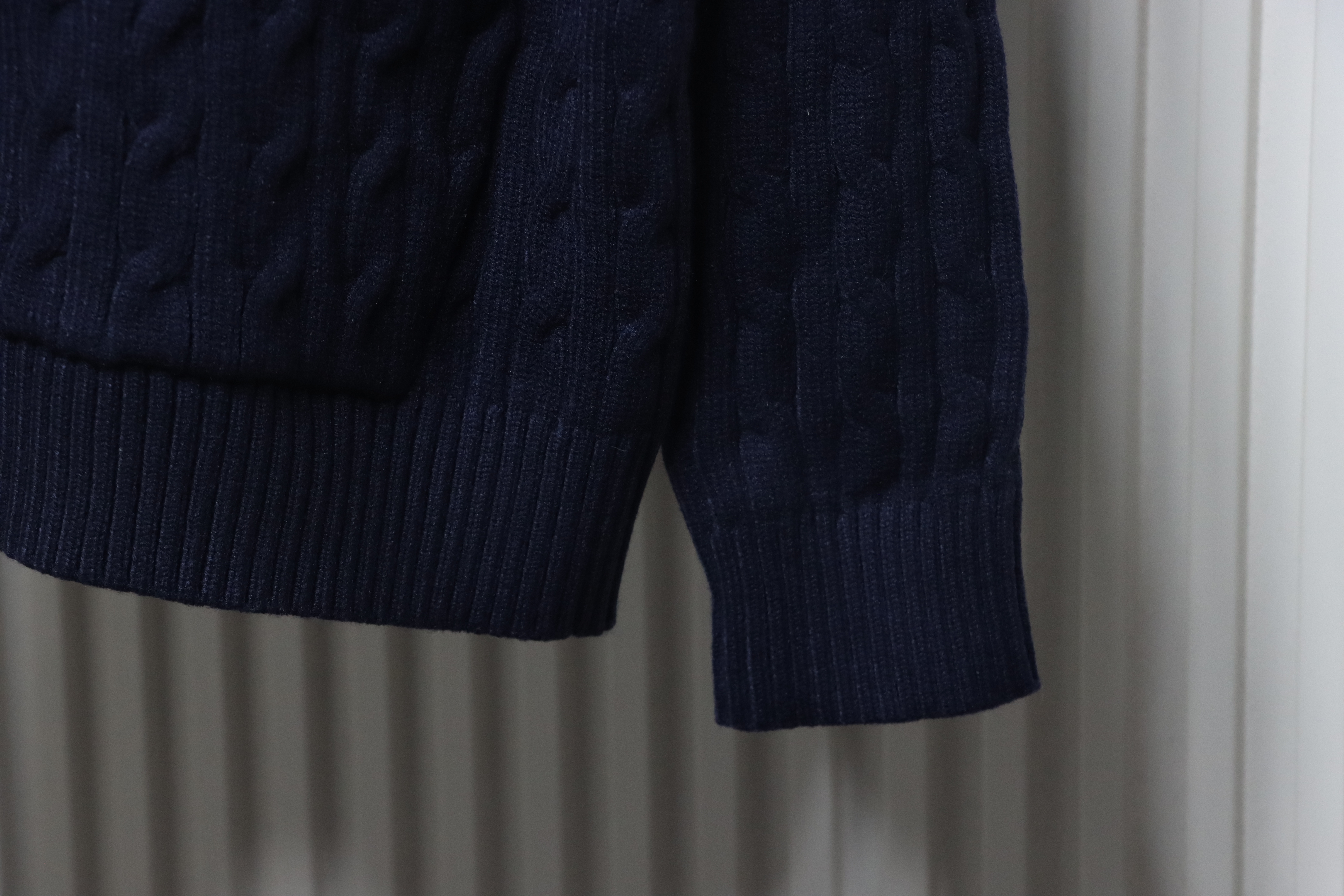 Ralph Lauren 25FW Small Label Knit Zipper Jacket Blue