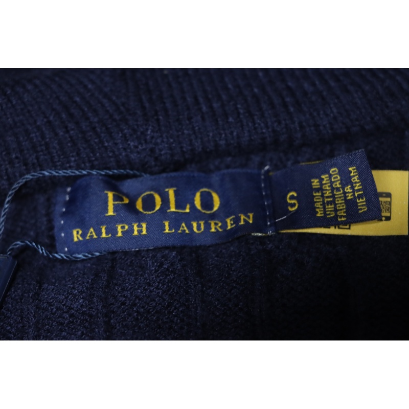 Ralph Lauren 25FW Small Label Knit Zipper Jacket Blue