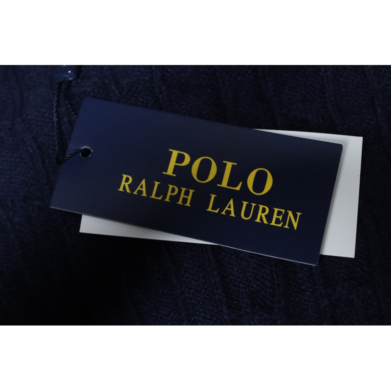 Ralph Lauren 25FW Small Label Knit Zipper Jacket Blue