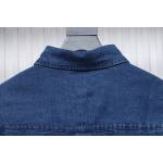 Ralph Lauren Classic Warhorse Logo Lapel Long-Sleeved Denim Shirt