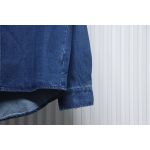 Ralph Lauren Classic Warhorse Logo Lapel Long-Sleeved Denim Shirt