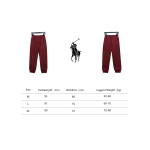 Ralph Lauren Embroidered Small Logo Trousers With Velvet Cuffs
