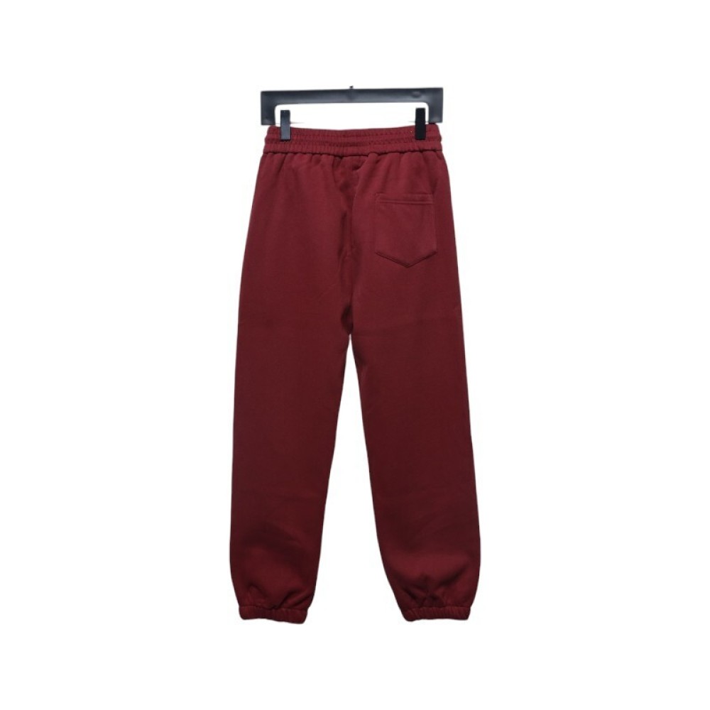 Ralph Lauren Embroidered Small Logo Trousers With Velvet Cuffs