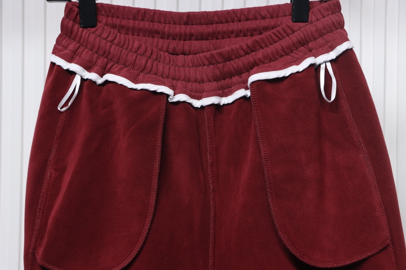 Ralph Lauren Embroidered Small Logo Trousers With Velvet Cuffs