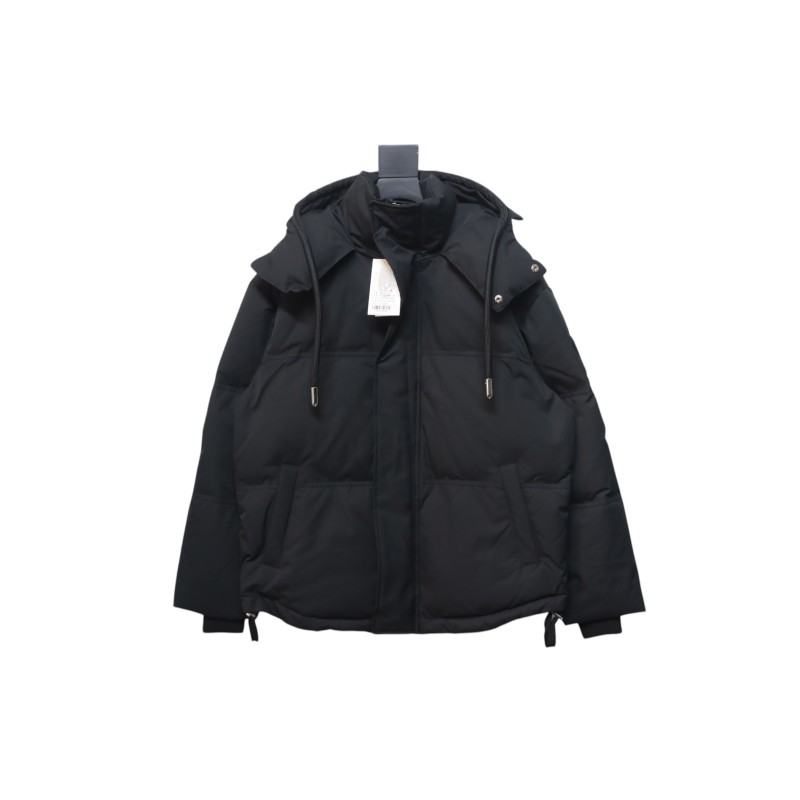 AMI 23FW Heart-Shaped Cropped Down Jacket - Correct Version Black