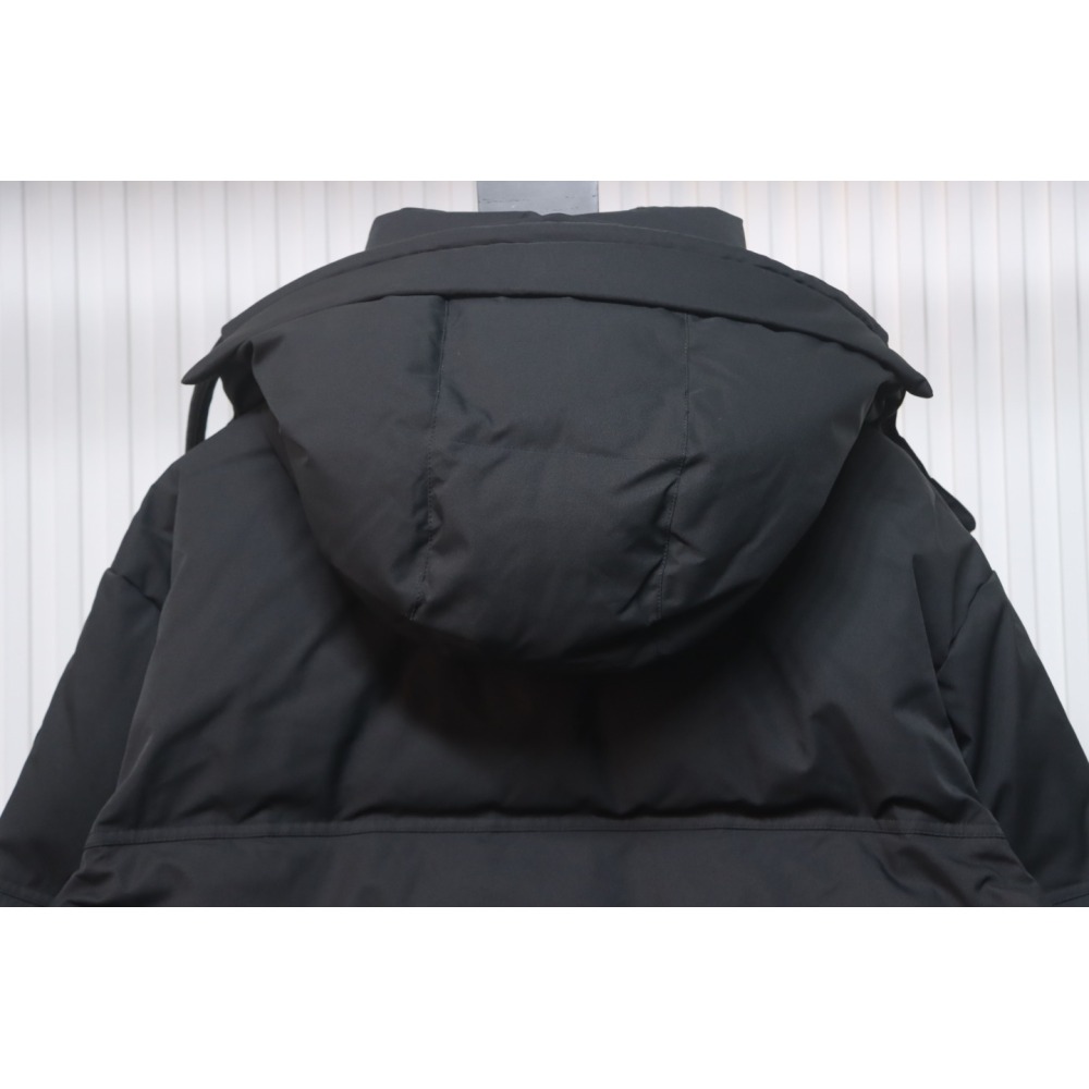 AMI 23FW Heart-Shaped Cropped Down Jacket - Correct Version Black