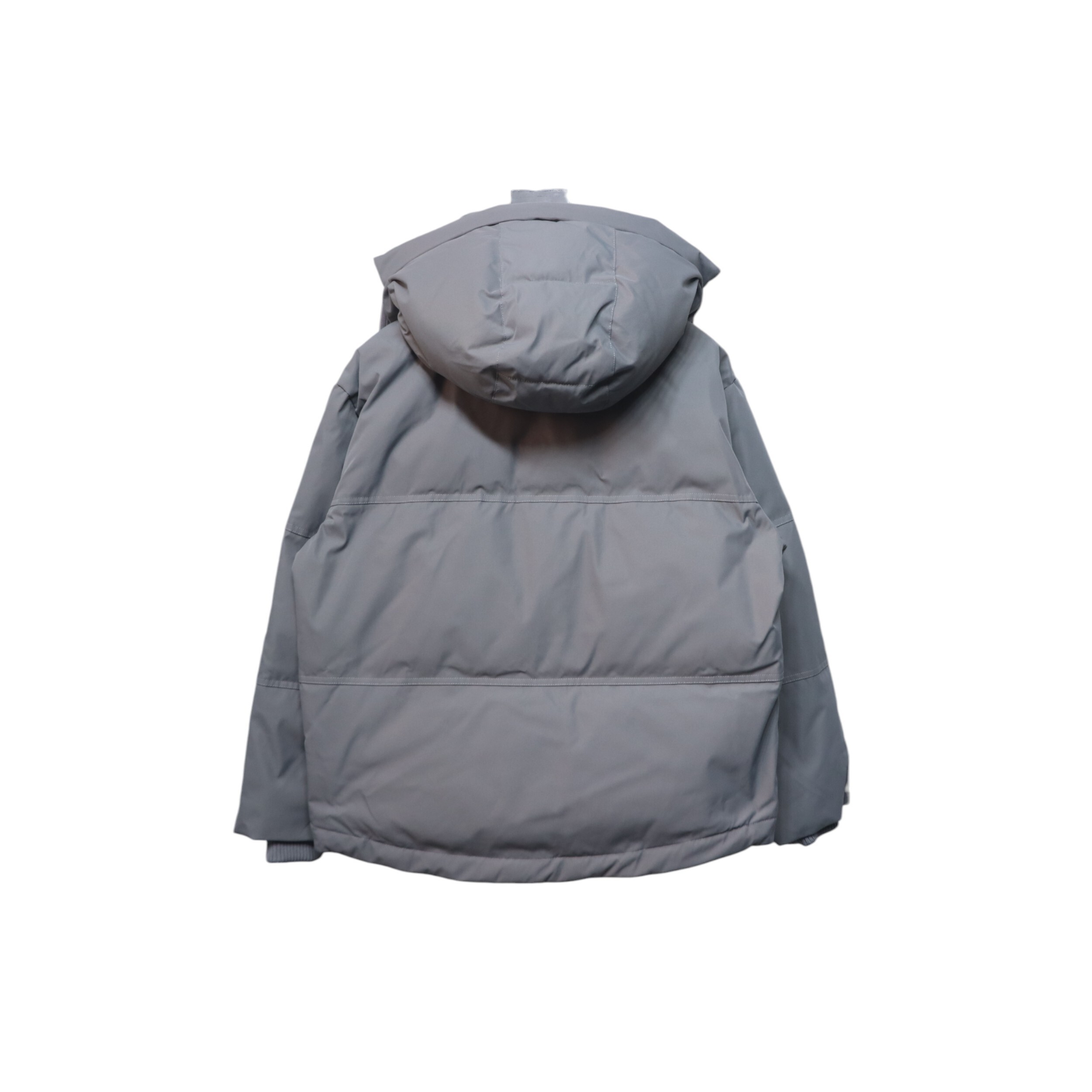 AMI 23FW Heart-Shaped Cropped Down Jacket - Correct Version Grey