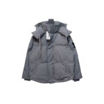 AMI 23FW Heart-Shaped Cropped Down Jacket - Correct Version Grey