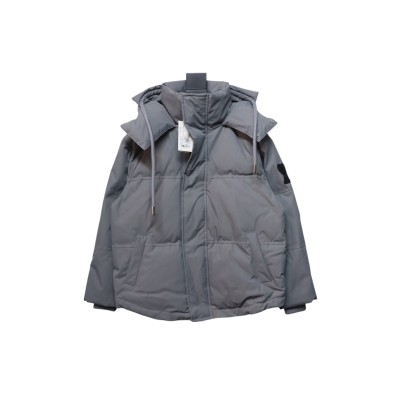 AMI 23FW Heart-Shaped Cropped Down Jacket - Correct Version Grey 01