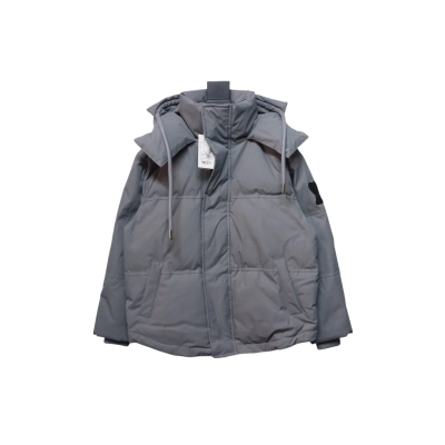 AMI 23FW Heart-Shaped Cropped Down Jacket - Correct Version Grey 01