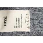 AMI 23FW Heart-Shaped Cropped Down Jacket - Correct Version Grey