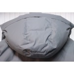 AMI 23FW Heart-Shaped Cropped Down Jacket - Correct Version Grey