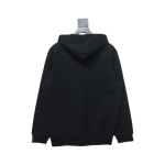 Ami Classic Heart Embroidered Zip-Up Jacket, New Early Fall Zip-Up Hoodie Black