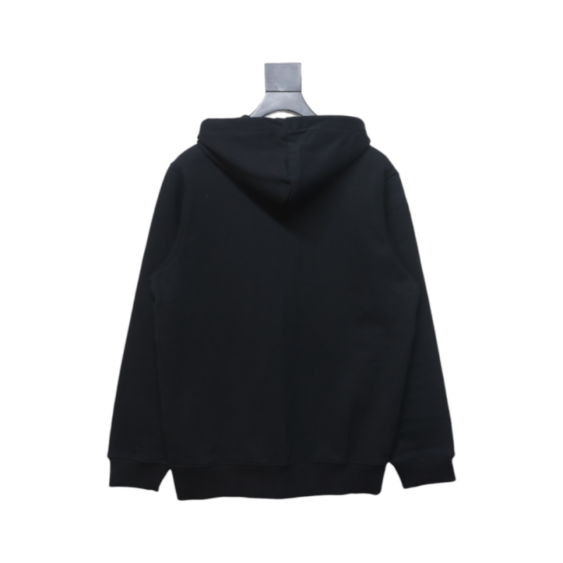 Ami Classic Heart Embroidered Zip-Up Jacket, New Early Fall Zip-Up Hoodie Black