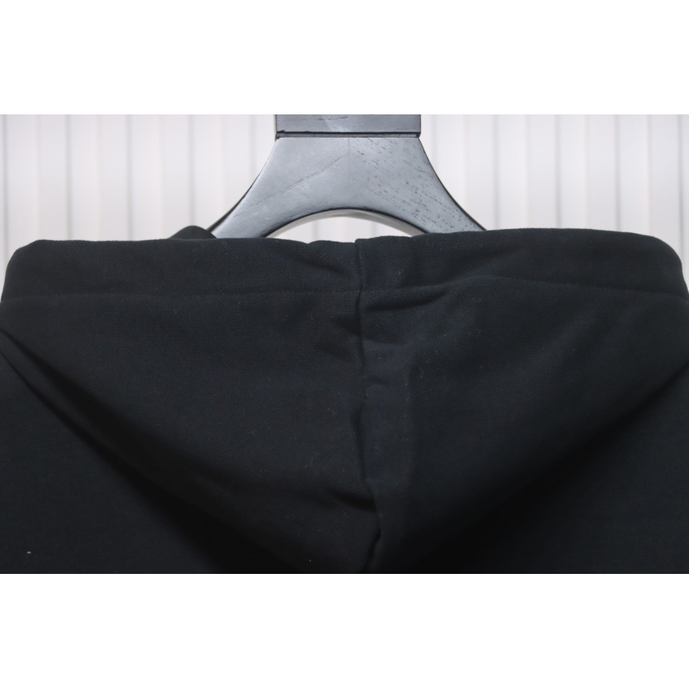 Ami Classic Heart Embroidered Zip-Up Jacket, New Early Fall Zip-Up Hoodie Black
