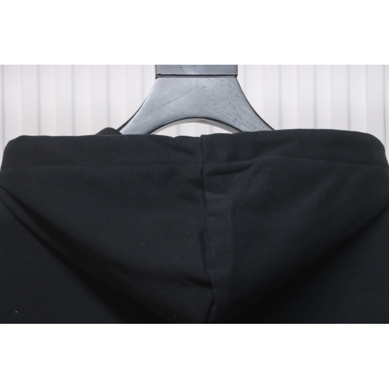 Ami Classic Heart Embroidered Zip-Up Jacket, New Early Fall Zip-Up Hoodie Black