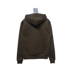 Ami Classic Heart Embroidered Zip-Up Jacket, New Early Fall Zip-Up Hoodie Brown