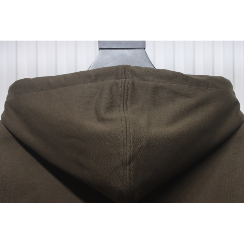 Ami Classic Heart Embroidered Zip-Up Jacket, New Early Fall Zip-Up Hoodie Brown