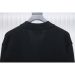 AMI PARIS 21FW Heart Embroidered Cardigan Black
