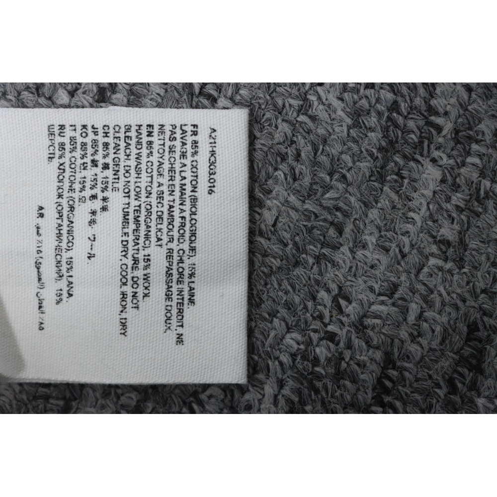 AMI PARIS 21FW Heart Embroidered Cardigan Grey
