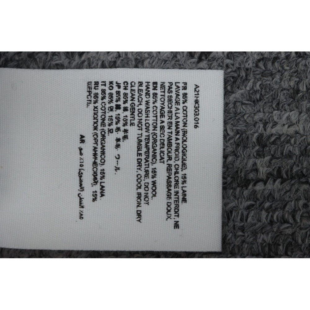 AMI PARIS 21FW Heart Embroidered Cardigan White