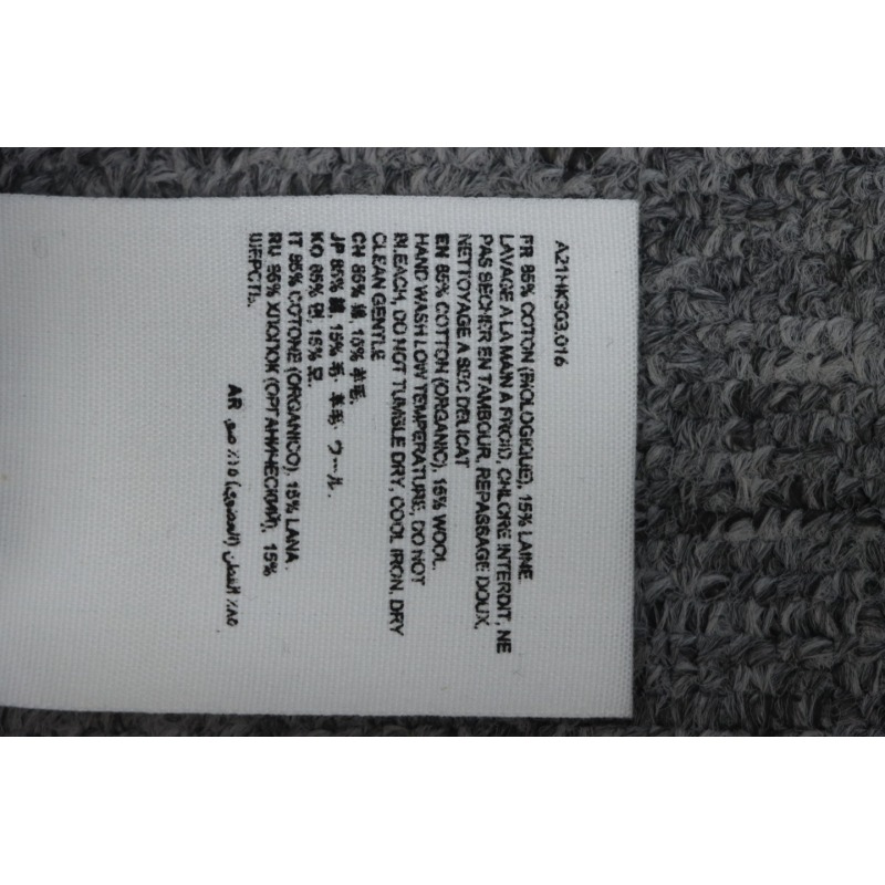 AMI PARIS 21FW Heart Embroidered Cardigan White
