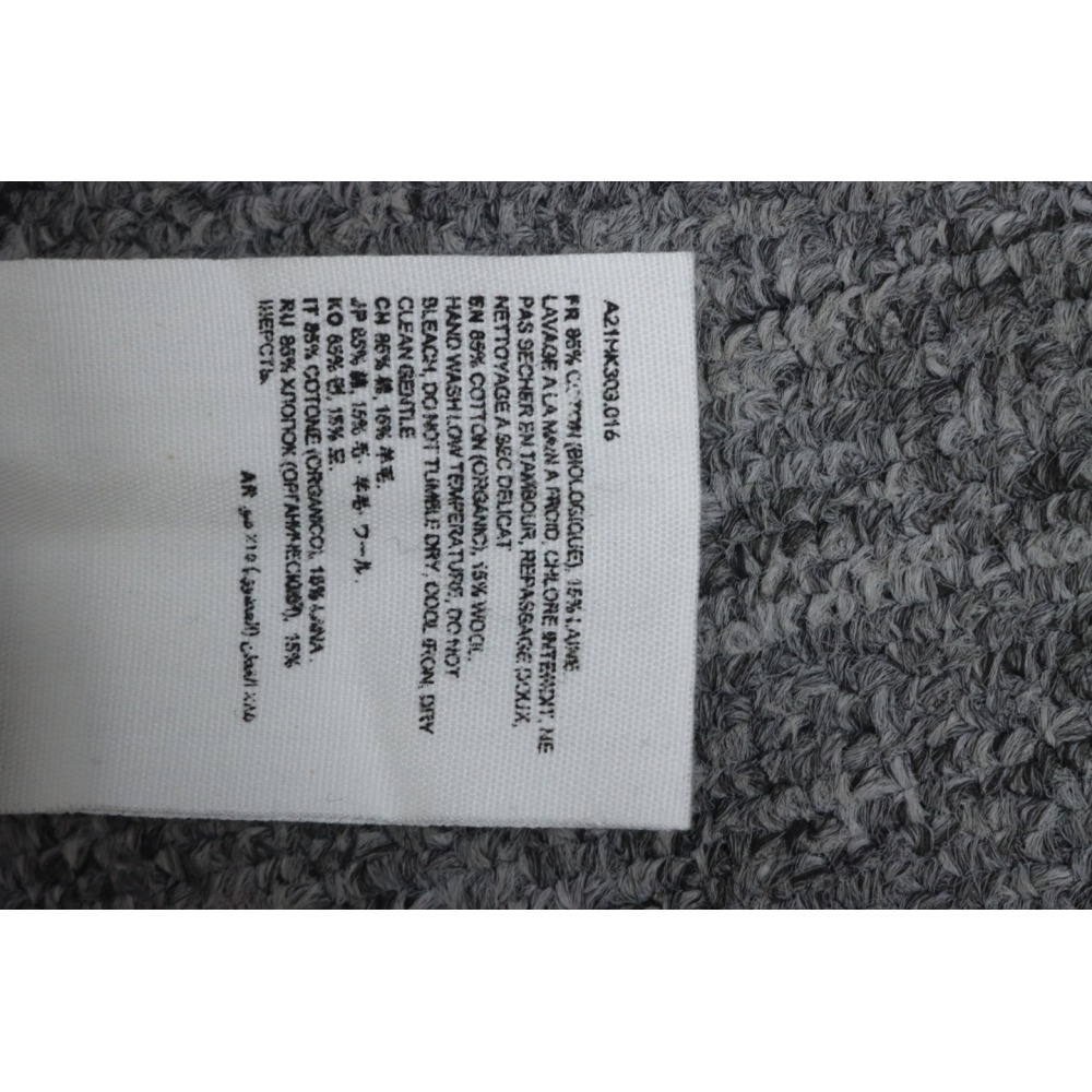 AMI PARIS 21FW Heart Embroidered Crew Neck Sweater White