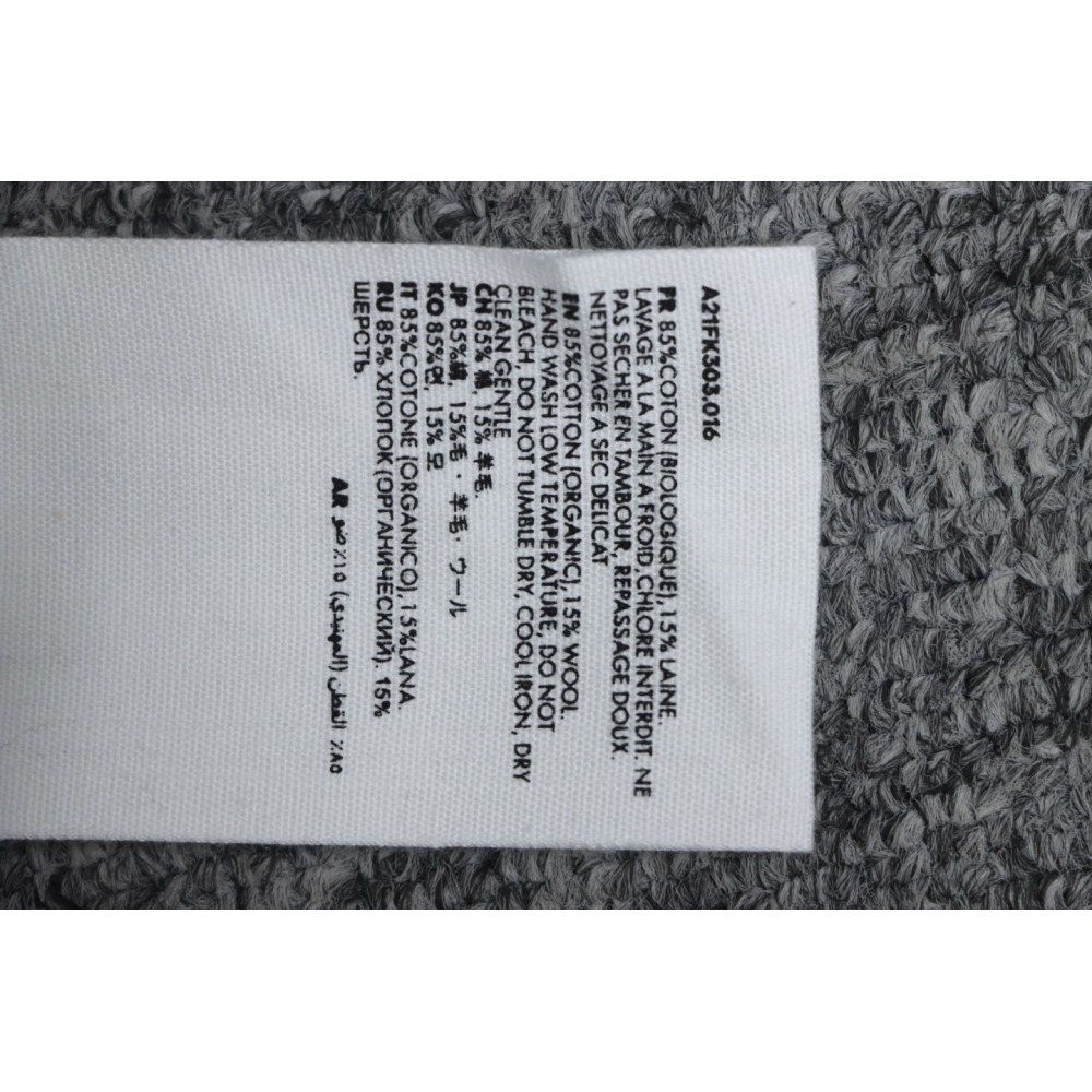 AMI PARIS 21FW Heart Embroidered Crew Neck Sweater Grey