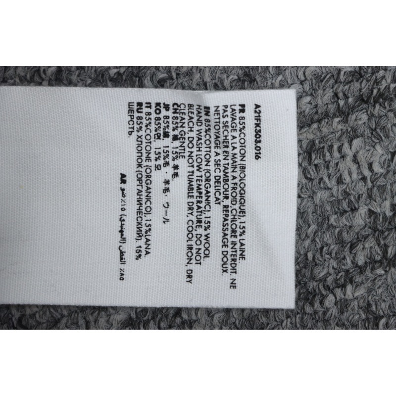 AMI PARIS 21FW Heart Embroidered Crew Neck Sweater Grey