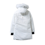  Moose Knuckles Women's Debbie Down Bomber Jacket W/ Fur White