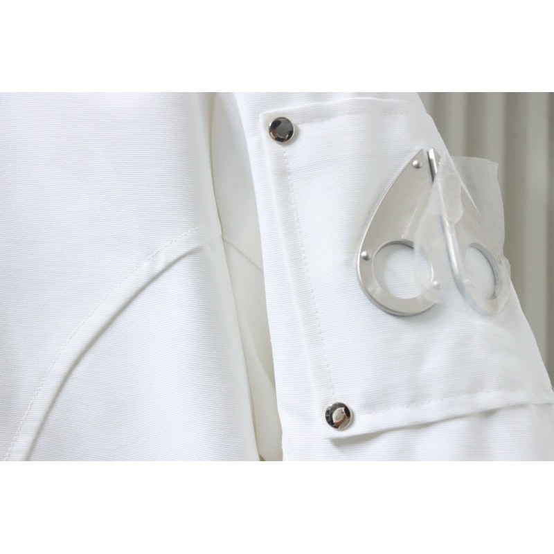  Moose Knuckles Women's Debbie Down Bomber Jacket W/ Fur White