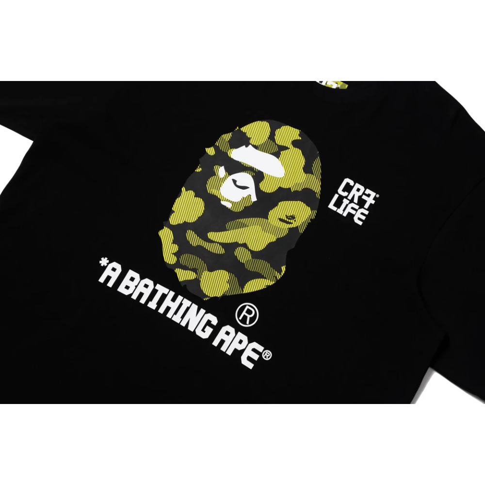 BAPE x CR7 Life Big Ape Head Reflection Camo Tee