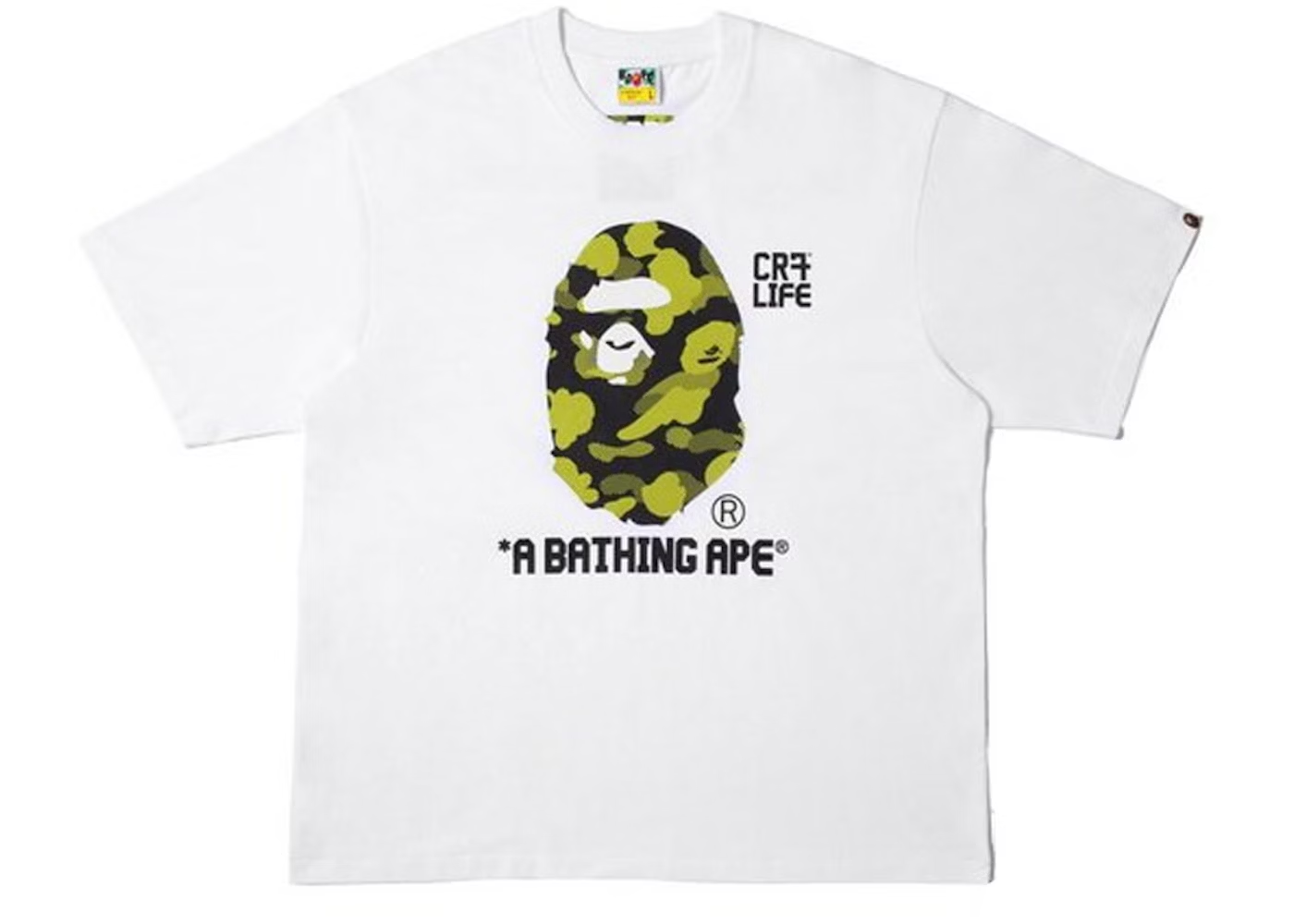 BAPE x CR7 Life Big Ape Head Reflection Camo Tee