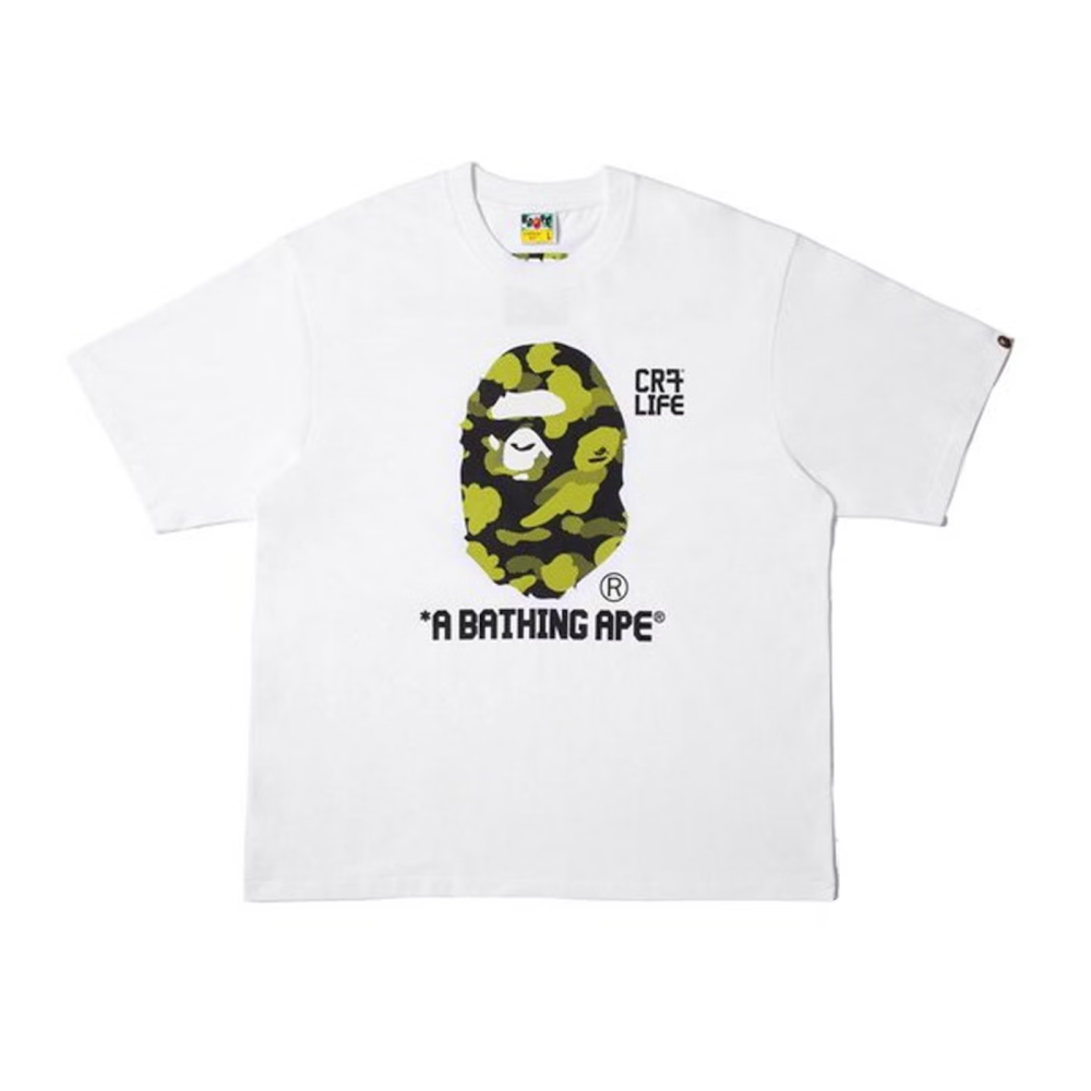 BAPE x CR7 Life Big Ape Head Reflection Camo Tee
