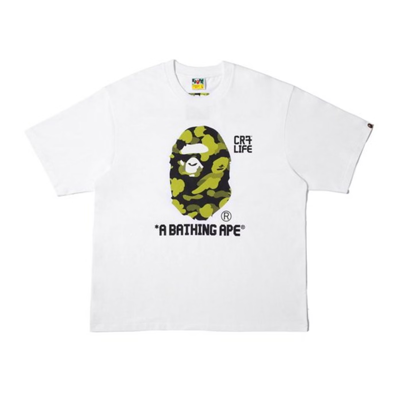BAPE x CR7 Life Big Ape Head Reflection Camo Tee