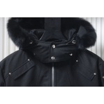 Moose Knuckles Men's Balistic Bomber Zip-Up Fur Jacket Black