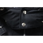 Moose Knuckles Men's Balistic Bomber Zip-Up Fur Jacket Black