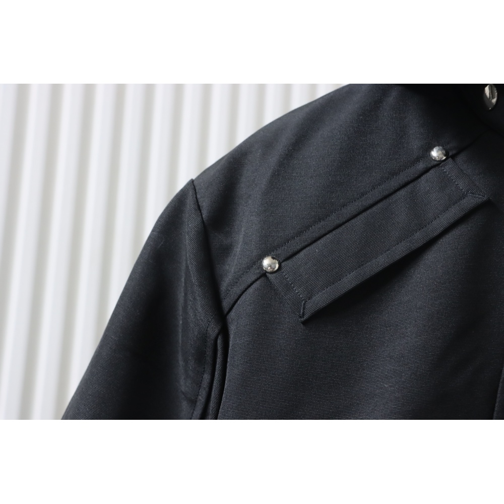 Moose Knuckles Men's Balistic Bomber Zip-Up Fur Jacket Black
