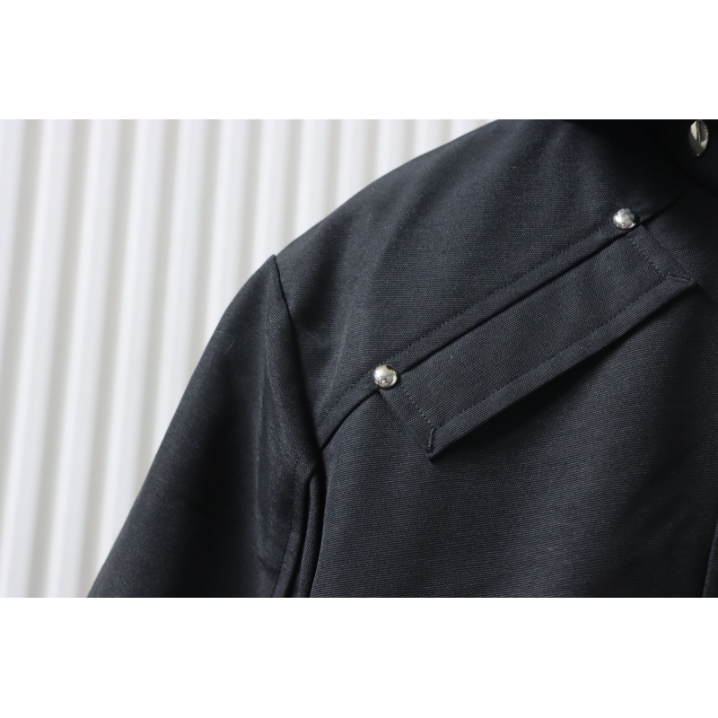 Moose Knuckles Men's Balistic Bomber Zip-Up Fur Jacket Black
