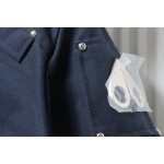 Moose Knuckles Men's Balistic Bomber Zip-Up Fur Jacket Dark Blue
